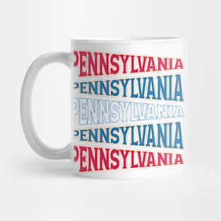 TEXT ART USA PENNSYLVANIA Mug